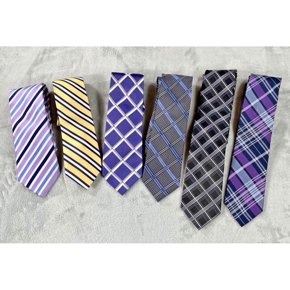 Group of 6 Ties Tommy Hilfiger,Keneth Roberts,Burma Bibas, Stripped, checkered